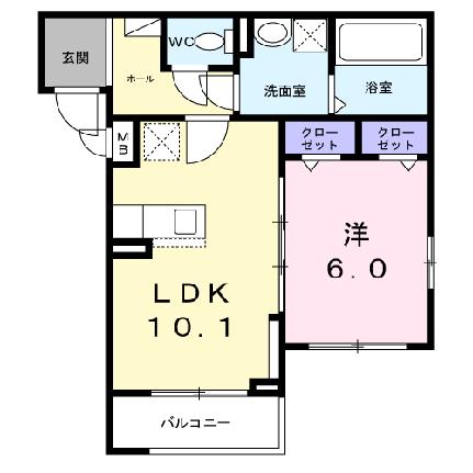 ラ・コリーヌ今福Ｚ 302｜兵庫県尼崎市今福２丁目(賃貸アパート1LDK・3階・41.40㎡)の写真 その2