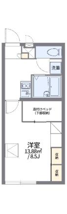 レオパレス八星 106｜兵庫県赤穂市上仮屋南(賃貸アパート1K・1階・23.18㎡)の写真 その2