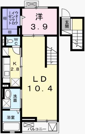 フィレール　デュ　トラジャVII 403｜兵庫県姫路市飾東町庄(賃貸マンション1LDK・4階・44.61㎡)の写真 その2