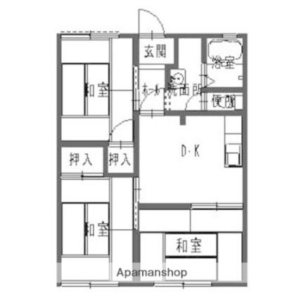 シティーリバーサイド 103｜兵庫県姫路市広畑区蒲田２丁目(賃貸アパート3DK・1階・48.36㎡)の写真 その2