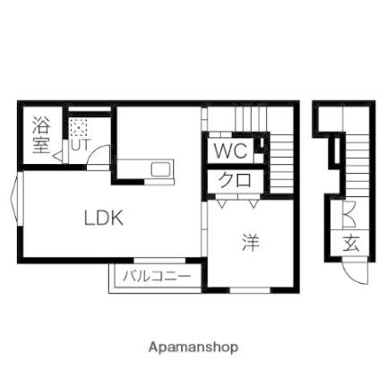 アイメゾン東山 201｜兵庫県姫路市東山(賃貸アパート1LDK・2階・45.64㎡)の写真 その2