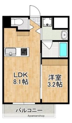 フクダ不動産新大宮マンション ｜奈良県奈良市大宮町４丁目(賃貸マンション1LDK・3階・24.40㎡)の写真 その2