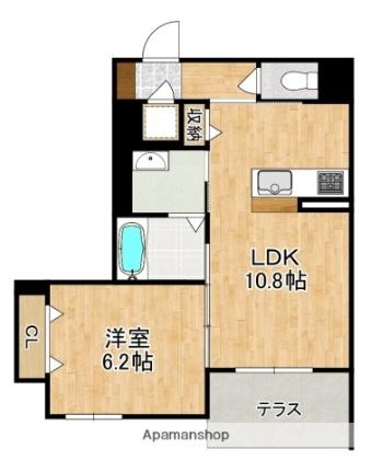 シャーメゾン　アンジュ  ｜ 奈良県奈良市三条宮前町（賃貸アパート1LDK・1階・43.55㎡） その2