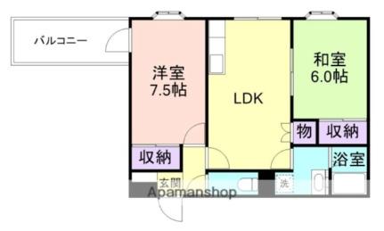 シャンティイ田中町 702｜和歌山県和歌山市田中町５丁目(賃貸マンション2LDK・7階・50.49㎡)の写真 その2