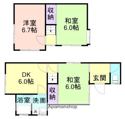 南出島39－14戸建 1｜和歌山県和歌山市南出島(賃貸一戸建3DK・2階・64.58㎡)の写真 その2