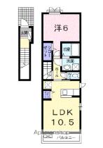 ベルソレイユ 201 ｜ 和歌山県岩出市水栖（賃貸アパート1LDK・2階・45.07㎡） その2