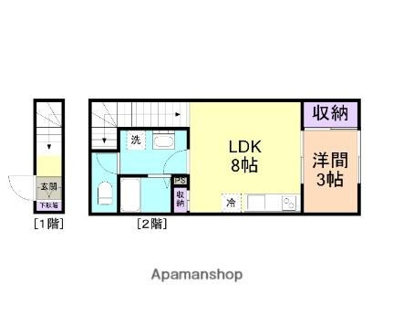 和歌山県和歌山市西庄(賃貸アパート1LDK・2階・30.54㎡)の写真 その2
