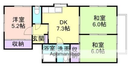 レジデンスＦＵＴＡＢＡ 202｜和歌山県和歌山市土入(賃貸アパート3DK・2階・54.50㎡)の写真 その2