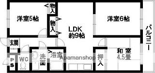 和歌山県和歌山市市小路(賃貸マンション3LDK・1階・61.00㎡)の写真 その2