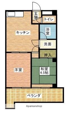 ＶＩＡ　ＳＡＣＲＡ関戸 302｜和歌山県和歌山市関戸４丁目(賃貸マンション2DK・2階・42.00㎡)の写真 その2