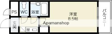 コーポ八幡60面影 119｜鳥取県鳥取市面影１丁目(賃貸アパート1K・1階・24.60㎡)の写真 その2