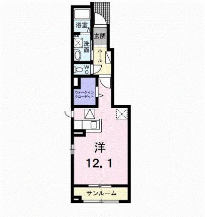 ラヴィアンローズ　Ａ 105｜鳥取県鳥取市国府町宮下(賃貸アパート1R・1階・36.25㎡)の写真 その2