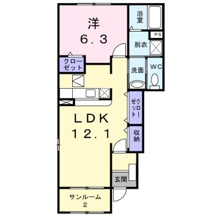 レジダンス・ホープ 101 ｜ 鳥取県鳥取市秋里（賃貸アパート1LDK・1階・48.58㎡） その2