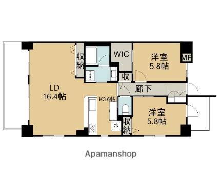 アルファスマート鳥取駅南 805｜鳥取県鳥取市南吉方１丁目(賃貸マンション2LDK・8階・66.11㎡)の写真 その2