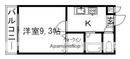ブランネージュ 303｜鳥取県鳥取市相生町２丁目(賃貸アパート1K・3階・32.00㎡)の写真 その2