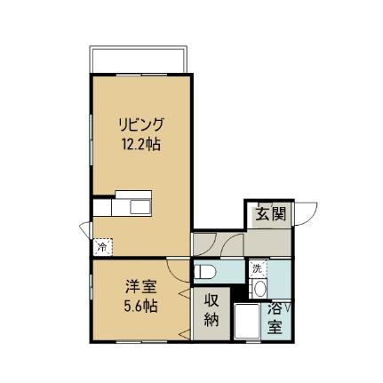 Ｐｏｓｔｏ　III号館 101 ｜ 島根県松江市西川津町（賃貸アパート1LDK・1階・42.70㎡） その2