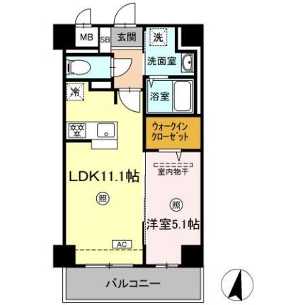 メゾン・ド・ウミライ　松江駅前 202 ｜ 島根県松江市東朝日町（賃貸マンション1LDK・2階・40.69㎡） その2