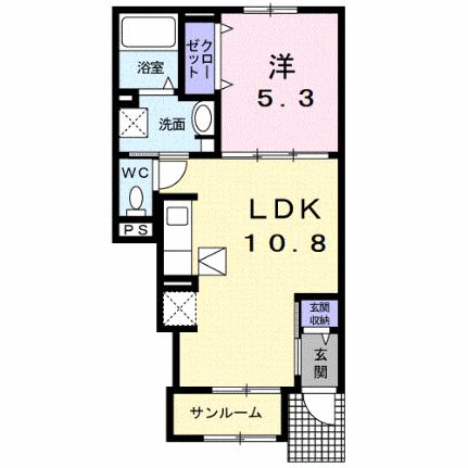 Ｊーシャモニー　スロープ　II 104｜島根県松江市坂本町(賃貸アパート1LDK・1階・40.07㎡)の写真 その2