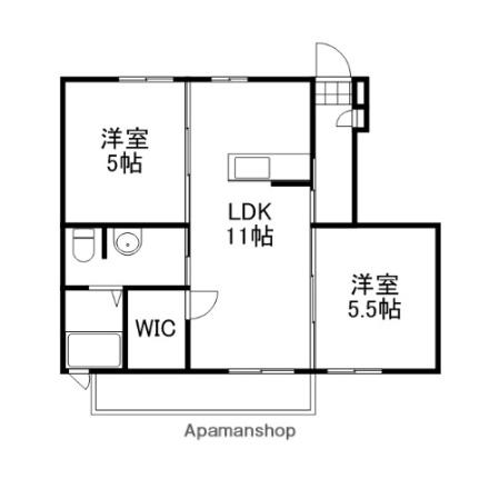 シャーメゾンエッセイ 103｜岡山県岡山市東区瀬戸町瀬戸(賃貸アパート2LDK・1階・49.46㎡)の写真 その2