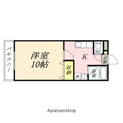 ケイズシティ豊成 306｜岡山県岡山市南区豊成３丁目(賃貸マンション1K・3階・30.10㎡)の写真 その2