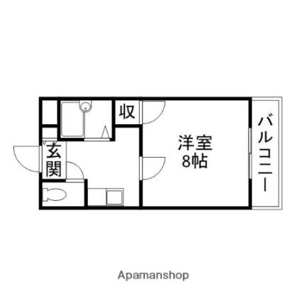 リバージュ浜 106｜岡山県岡山市中区浜１丁目(賃貸マンション1K・1階・24.00㎡)の写真 その2