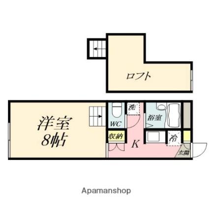 シャルマンドミール 102｜岡山県岡山市北区今６丁目(賃貸アパート1K・1階・20.37㎡)の写真 その2