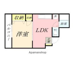 サン・フォートマンション 502 ｜ 岡山県岡山市北区桑田町（賃貸マンション1LDK・5階・30.00㎡） その2