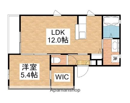 ラ・パルテール辰巳　壱番館 105｜岡山県岡山市北区辰巳(賃貸アパート1LDK・1階・41.10㎡)の写真 その2