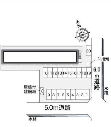 レオパレスウイング新福 208｜岡山県岡山市南区新福１丁目(賃貸アパート1K・2階・20.28㎡)の写真 その18