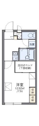 レオパレスコンフォール石橋Ｅ 208｜岡山県倉敷市笹沖(賃貸アパート1K・2階・22.02㎡)の写真 その2