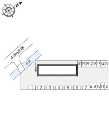 レオパレスブルースカイIII 206｜岡山県岡山市北区平田(賃貸アパート1K・2階・23.18㎡)の写真 その15