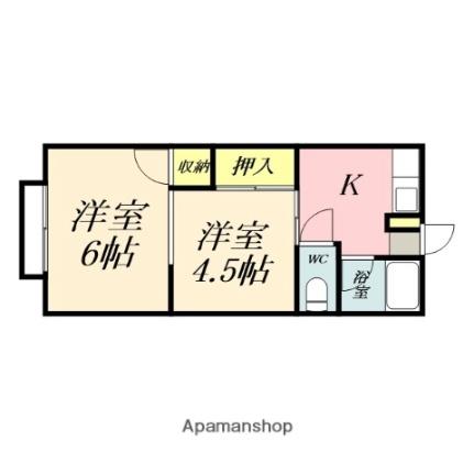 たつみコーポ 205｜岡山県岡山市北区今７丁目(賃貸アパート1K・2階・30.47㎡)の写真 その2