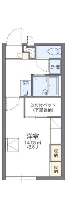 レオパレスアークハイツ 208｜岡山県岡山市東区瀬戸町江尻(賃貸アパート1K・2階・23.18㎡)の写真 その2