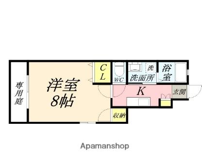 ＲＥＬＵＸＩＡ　南棟 107｜岡山県岡山市中区長岡(賃貸アパート1K・1階・26.06㎡)の写真 その2