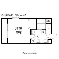 ベルメゾン山田I 106 ｜ 岡山県岡山市北区大和町２丁目（賃貸マンション1K・1階・22.87㎡） その2