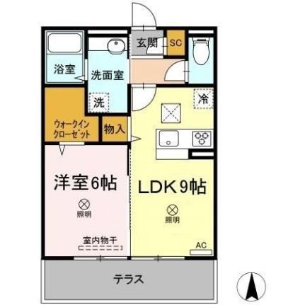 グランツ国富 102｜岡山県岡山市中区国富(賃貸アパート1LDK・1階・40.07㎡)の写真 その2