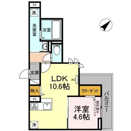 ＲＥＳＩＤＥＮＣＥ阿知 201｜岡山県倉敷市阿知１丁目(賃貸アパート1LDK・2階・40.95㎡)の写真 その2