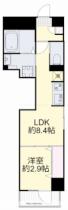 月光　ハレノワ 504 ｜ 岡山県岡山市北区表町３丁目（賃貸マンション1LDK・5階・29.45㎡） その2