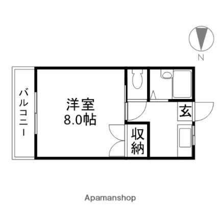 ラ・ヴィータ西市 406｜岡山県岡山市南区西市(賃貸マンション1K・3階・23.00㎡)の写真 その2