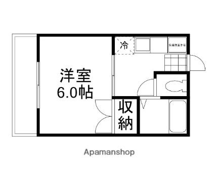 あるふぁ南方II 212｜岡山県岡山市北区南方５丁目(賃貸マンション1K・2階・23.00㎡)の写真 その2