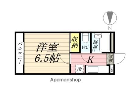 プレアール下中野 305｜岡山県岡山市北区下中野(賃貸マンション1K・3階・19.36㎡)の写真 その2