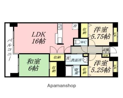 ライオンズマンション神田町 604｜岡山県岡山市北区神田町１丁目(賃貸マンション3LDK・6階・67.19㎡)の写真 その2