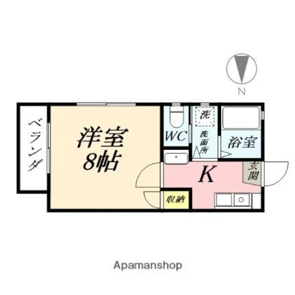 みどりコーポ 201 ｜ 岡山県岡山市北区伊島町２丁目（賃貸アパート1K・2階・24.84㎡） その2