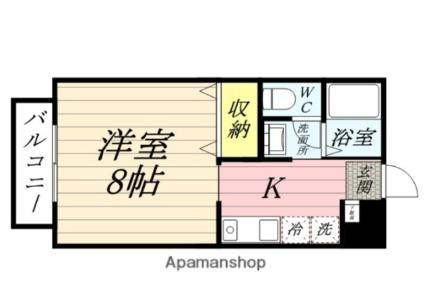 ベール花尻Ａ 203｜岡山県岡山市北区花尻みどり町(賃貸アパート1K・2階・26.49㎡)の写真 その2