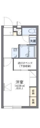 レオパレスサンハイム今 106｜岡山県岡山市北区今６丁目(賃貸アパート1K・1階・23.18㎡)の写真 その2