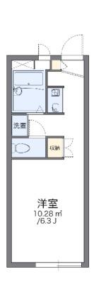 レオパレスパークハイム 207｜岡山県岡山市北区上中野１丁目(賃貸アパート1K・2階・20.37㎡)の写真 その2