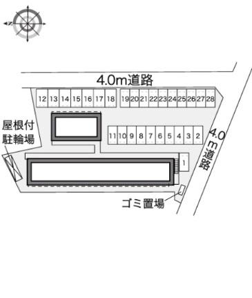 レオパレスジェイ新福 206｜岡山県岡山市南区新福１丁目(賃貸アパート1K・2階・20.28㎡)の写真 その19