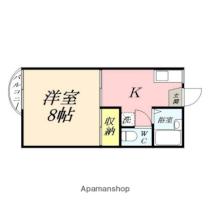 ストリーム津島 101 ｜ 岡山県岡山市北区津島東２丁目（賃貸アパート1K・1階・26.40㎡） その2