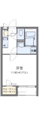 クレイノ沖 105｜岡山県岡山市東区瀬戸町沖(賃貸アパート1K・1階・23.01㎡)の写真 その2