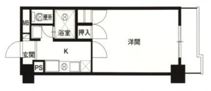 恒和レジデンス 802号室｜岡山県岡山市北区東古松２丁目(賃貸マンション1K・8階・29.81㎡)の写真 その2